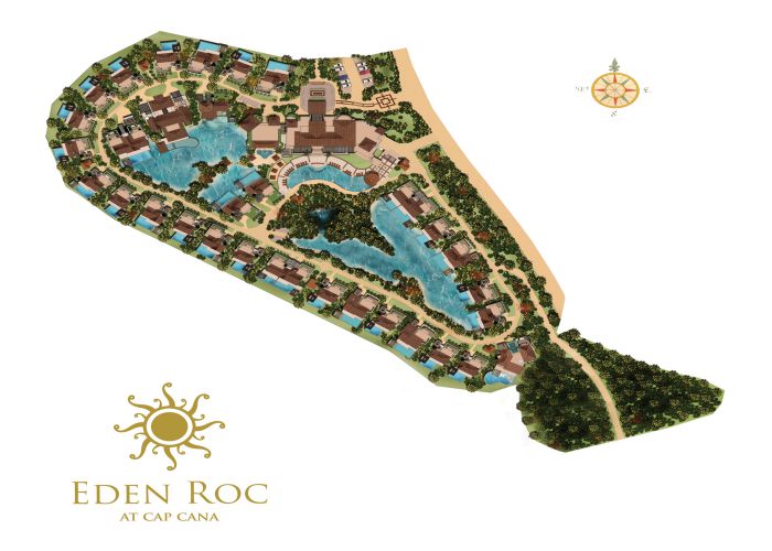Map EDEN ROC CAP CANA